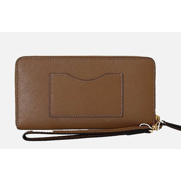 New Tory Burch Emerson Wristlet Zip Continental Wallet Leather Mosse - Picture 2 of 5